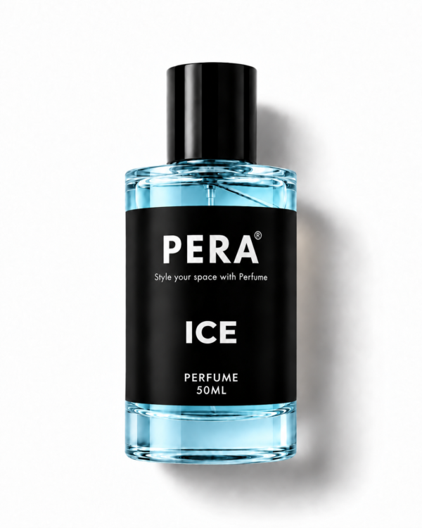 ice blue perfume bottle