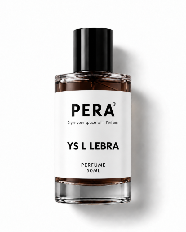 perfume bottle with ys l lebra label